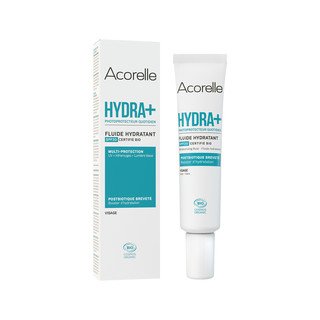 Acorelle Feuchtigkeitsspendendes Gesichtsfluid HYDRA+ SPF20, Cosmetique Bio - COSMOS ORGANIC 40g