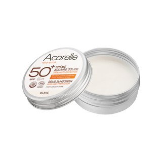 Acorelle Feste Sonnencreme weiss SPF50+, Cosmetique Bio - COSMOS ORGANIC 20g