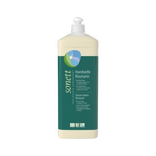 SONETT Handseife Rosmarin, Nachfüllflasche, Natural Cosmetic Standard - Organic 1 l