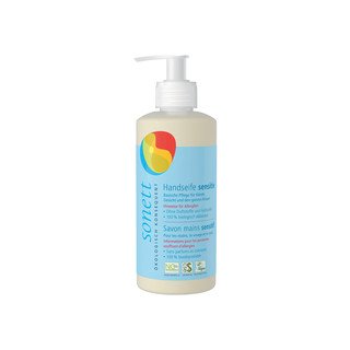 SONETT Handseife sensitiv, Pumpspender, Natural Cosmetic Standard - Organic 300 ml