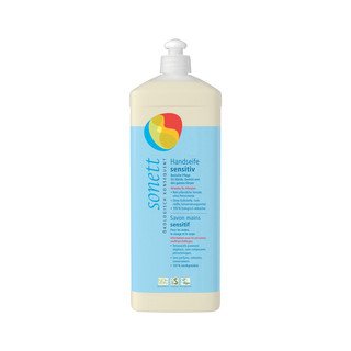 SONETT Handseife sensitiv, Nachfüllflasche, Natural Cosmetic Standard - Organic 1 l