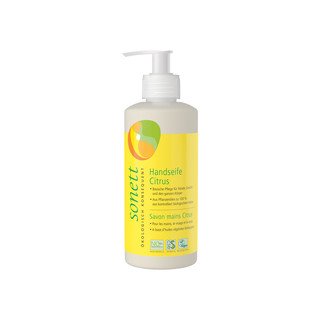 SONETT Handseife Citrus, Pumpspender, Natural Cosmetic Standard - Organic 300 ml