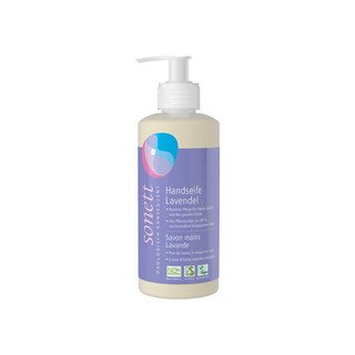 SONETT Handseife Lavendel, Pumpspender, Natural Cosmetic Standard - Organic 300 ml
