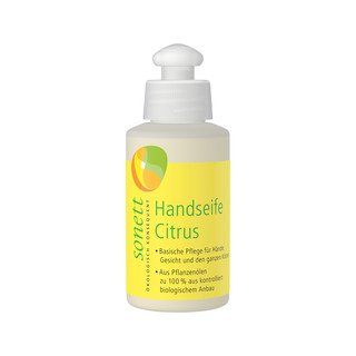 SONETT Handseife Citrus, Musterflasche, Natural Cosmetic 120 ml