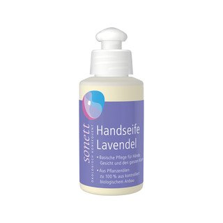 SONETT Handseife Lavendel, Musterflasche, Natural Cosmetic 120 ml