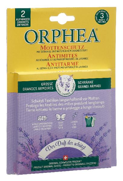 ORPHEA Mottenschutz Aufhänger Lavendelduft 2 Stk