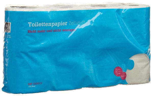 IVF WC-Papier Zells 3-lag 150 Blatt Rolle 8 Stk