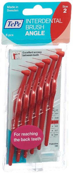 TEPE Angle Interdental-Brush 0.5mm rot 6 Stk