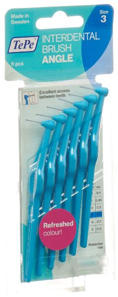 TEPE Angle Interdental-Brush 0.6mm blau 6 Stk