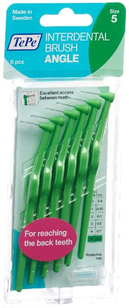 TEPE Angle Interdental-Brush 0.8mm grün 6 Stk