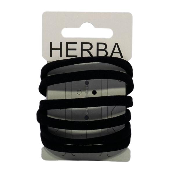 HERBA Haarbinder 5.6cm schwarz 6 Stk