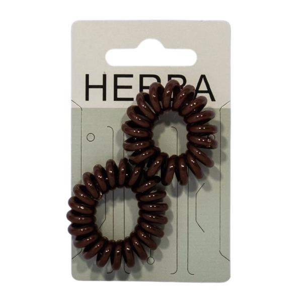 HERBA Haarbinder 3.8cm braun 2 Stk