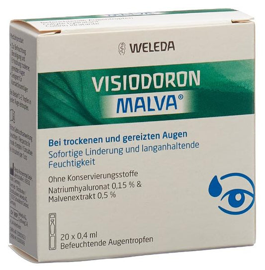 DrogerieMarkt24 - DrogerieMarkt24 WELEDA Visiodoron Malva Augentropfen 20 Monodosen 0.4 ml - DrogerieMarkt24