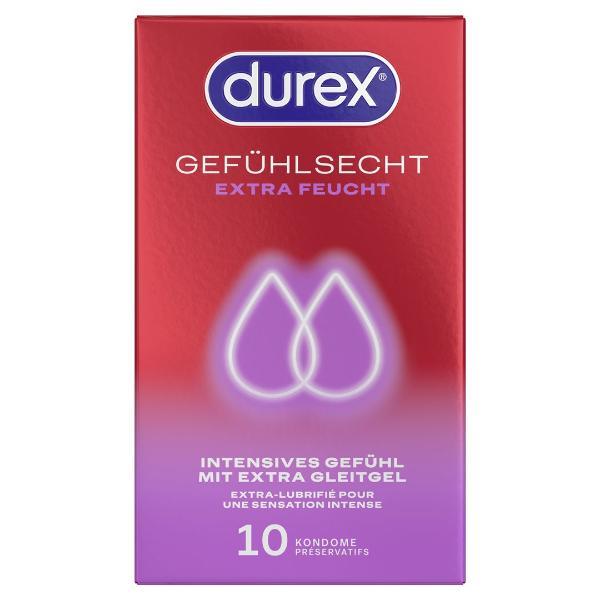 DrogerieMarkt24 - DrogerieMarkt24 DUREX Präservativ Gefühlsecht Extra Feucht (10 Stk.) - DrogerieMarkt24