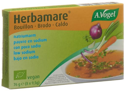 VOGEL Herbamare Bouillon Wür salzarm Bio 8 x 9.5 g