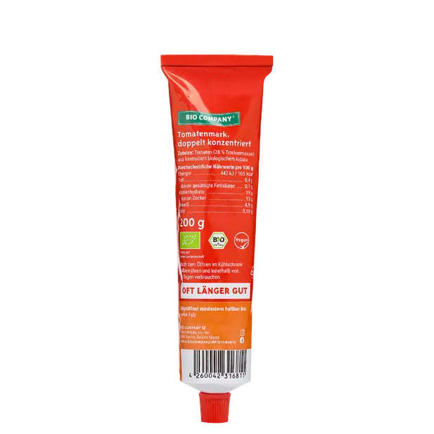 DrogerieMarkt24 - DrogerieMarkt24 BIO COMPANY Tomatenmark 28% Tr.M 200g - DrogerieMarkt24