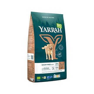 YARRAH Hundefutter Grain Free Huhn, mit Lupinen, Baobab & Fischöl, EU Bio 2 kg