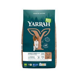 YARRAH Katzenfutter Wheat Free Huhn & Hering, mit Lupinen, EU Bio 2.4 kg