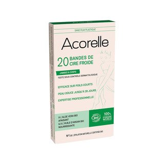 Acorelle Kaltwachsstreifen Körper, Cosmebio Naturkosmetik
