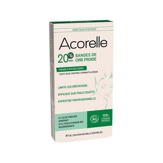 Acorelle Kaltwachsstreifen Gesicht, Cosmebio Naturkosmetik
