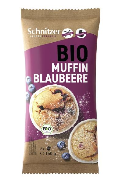 SCHNITZER Bio Muffin Blaubeere 2 x 140 g