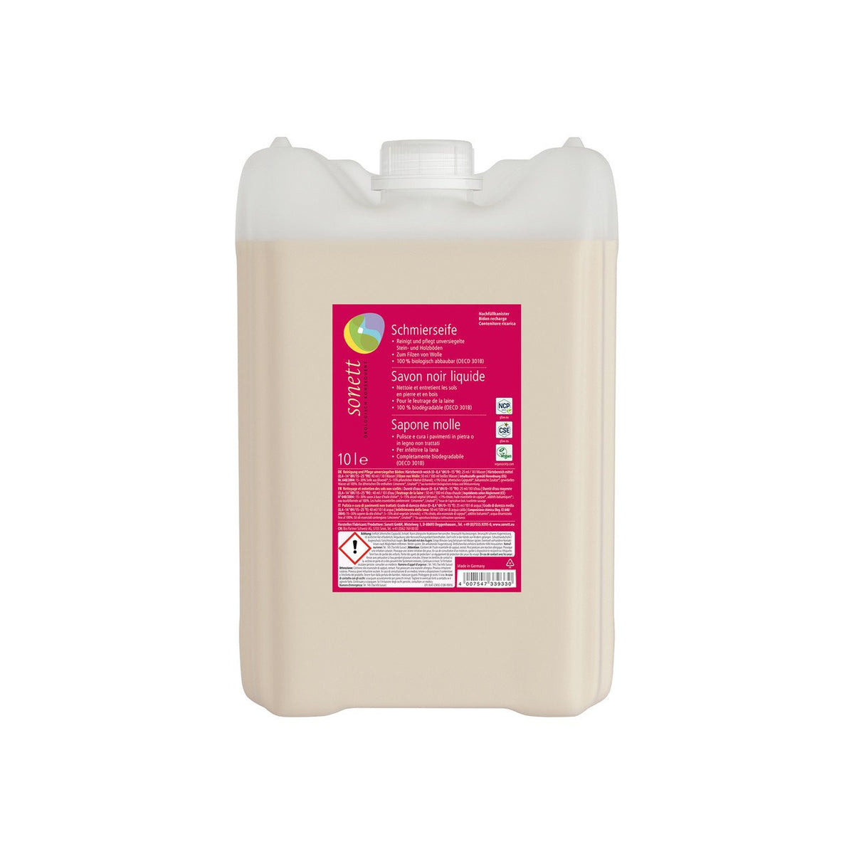 Sonett Schmierseife flüssig, Nature Care Product 10l