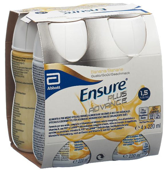 DrogerieMarkt24 - DrogerieMarkt24 ENSURE Plus Advance Banane 4 x 220 ml - DrogerieMarkt24