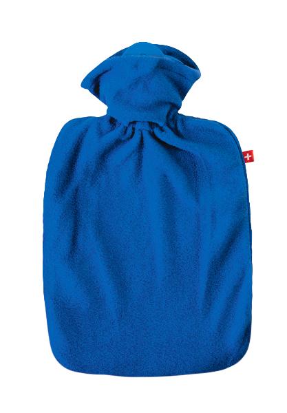EMOSAN Wärmflasche Klassik Vlies blau