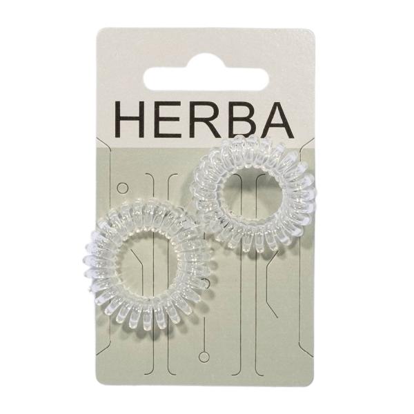 HERBA Sport Haarbinder Ø3.8cm transparent 2 Stk