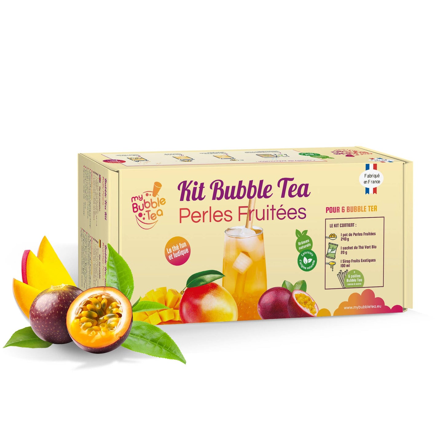 Fruit Pearls Bubble Tea Set, Mango
