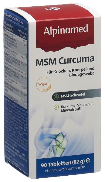 DrogerieMarkt24 - DrogerieMarkt24 ALPINAMED MSM Curcuma Tabletten 90 Stück - DrogerieMarkt24