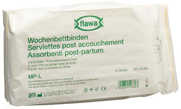 FLAWA Wochenbettbinden MP-L keimreduziert 10 Stk