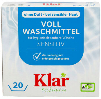 KLAR Vollwaschmittel Sensitive Pulver 1,1kg