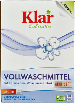 KLAR Vollwaschmittel Sensitive Pulver 2,475kg