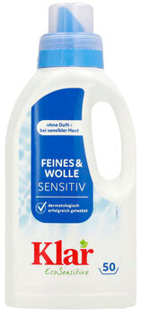 KLAR Waschmittel Feines & Wolle Sensitive flüssig 500ml