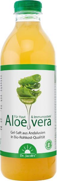 DrogerieMarkt24 - DrogerieMarkt24 DR. JACOB'S Aloe vera Gel-Saft Bio Petfl 1 lt - DrogerieMarkt24