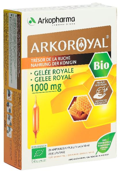 DrogerieMarkt24 - DrogerieMarkt24 ARKOROYAL Gelée Royale 1000 mg Bio Trinkampullen 20 Stück - DrogerieMarkt24