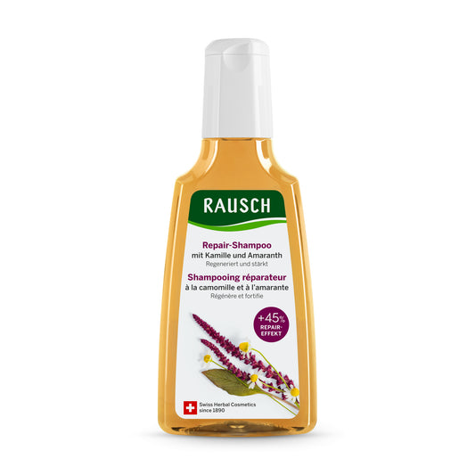 RAUSCH Repair-Shampoo mit Kamille und Amaranth 3 Packungen à 200 ml