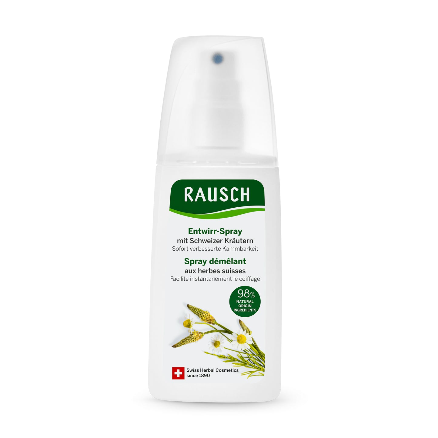 RAUSCH Entwirr-Spray mit Schweizer Kräutern 3 Packungen à 100 ml
