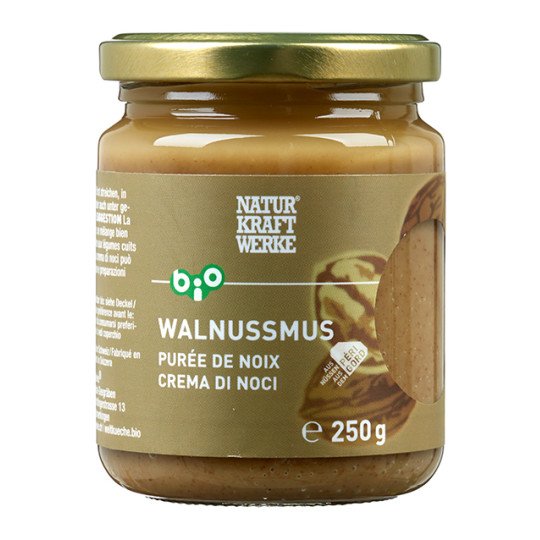 NaturKraftWerke Walnussmus, CH Bio Glas 250 g