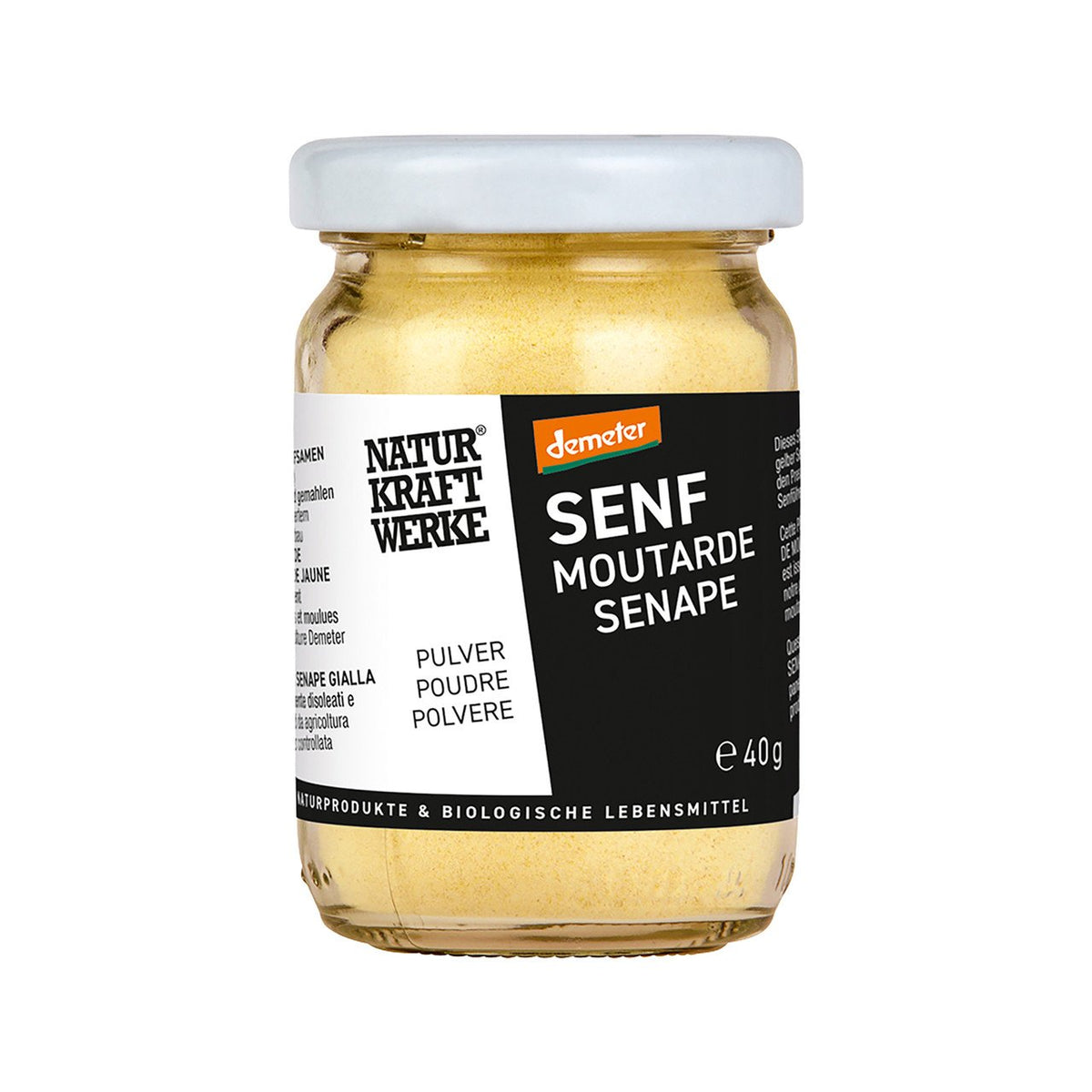 NaturKraftWerke Senf-Pulver, Demeter Glas 40 g