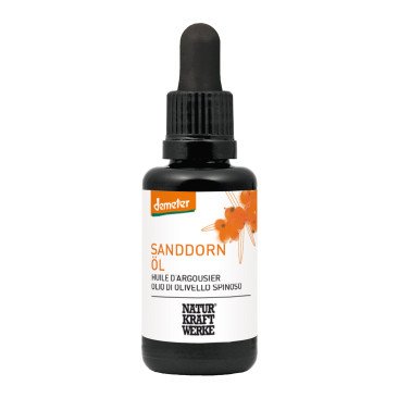 NaturKraftWerke Sanddornöl nativ, Demeter Flasche 30 ml/Glas Einweg