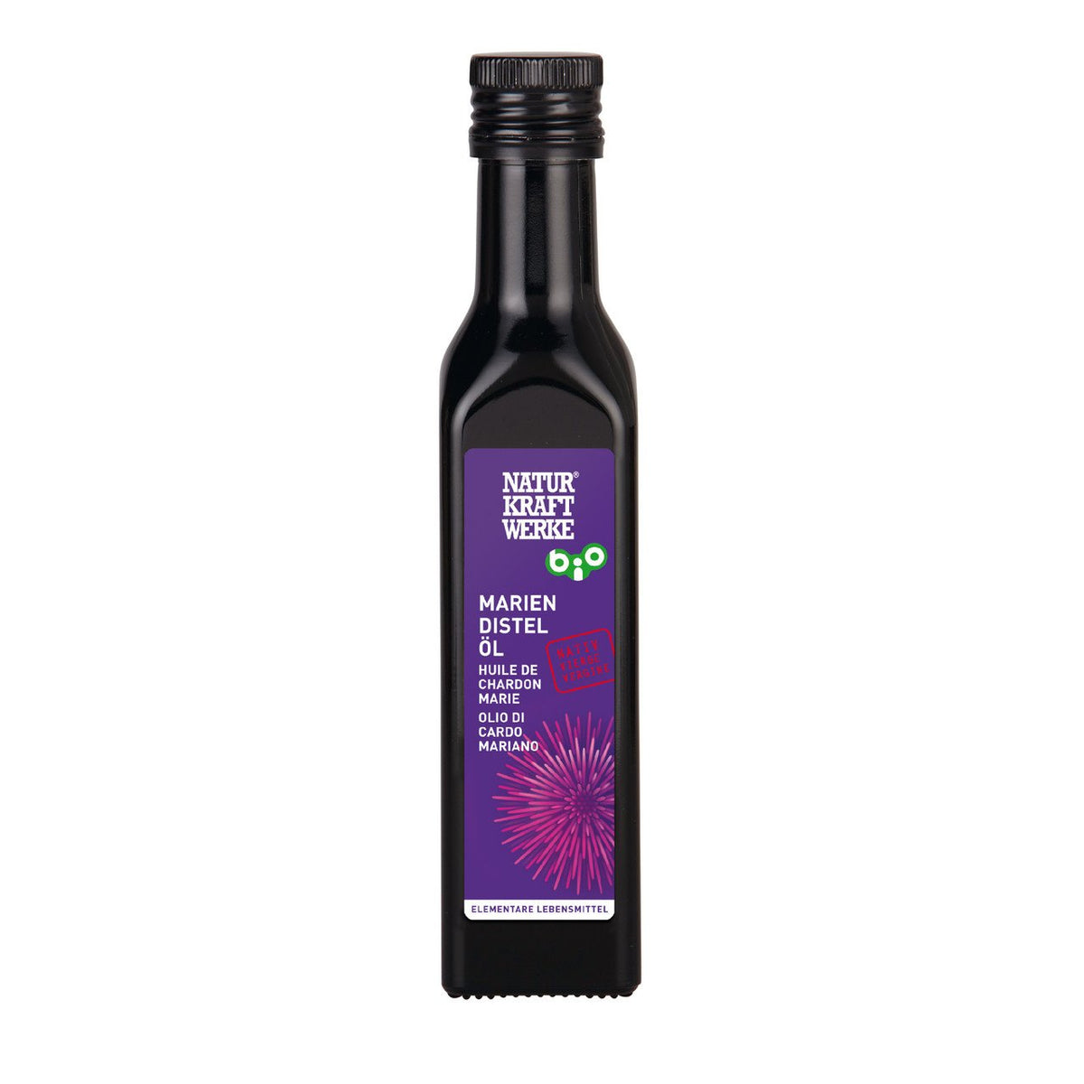 NaturKraftWerke Mariendistelöl nativ, CH Bio Flasche 250 ml/Glas Einweg