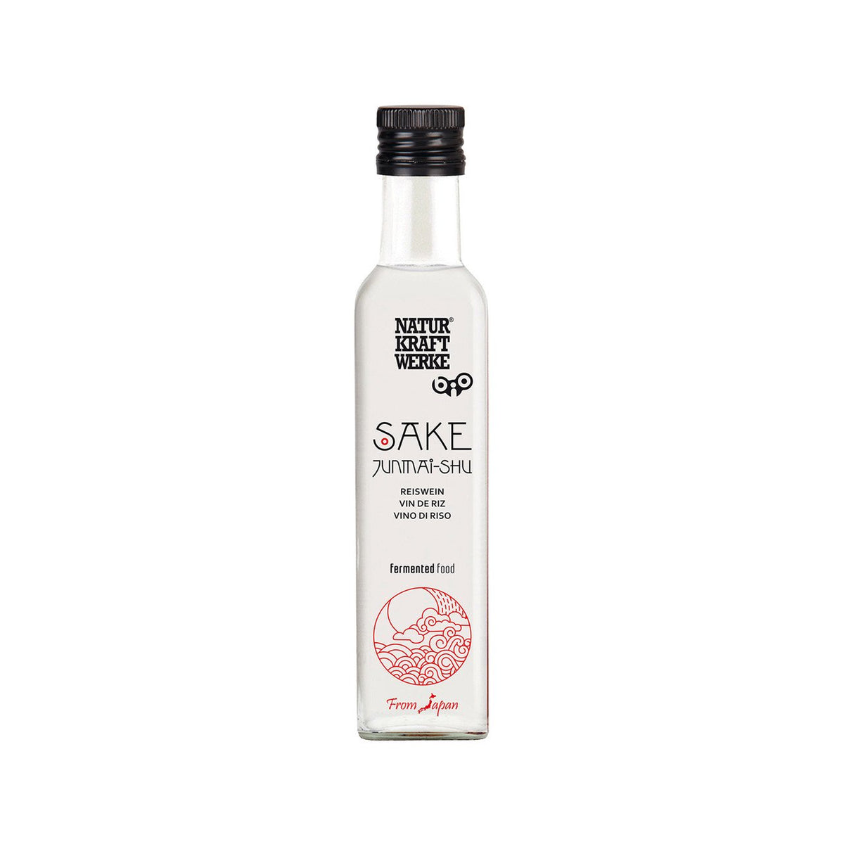 NaturKraftWerke Sake Junmai-Shu, Reiswein, CH Bio Flasche 250 ml/Glas Einweg