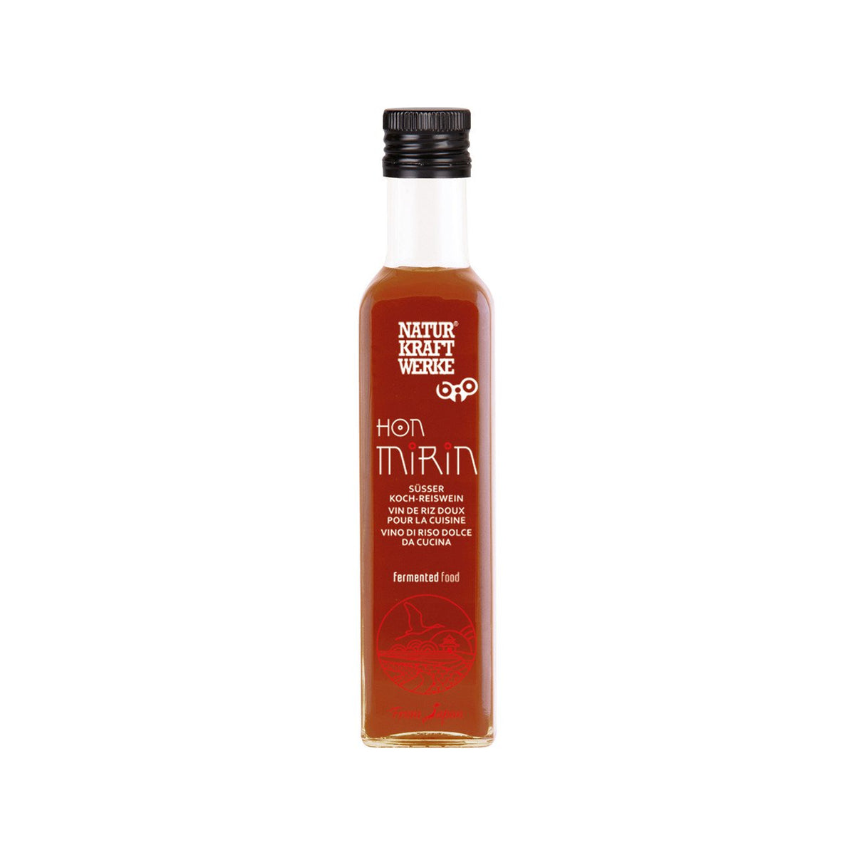NaturKraftWerke Hon Mirin, süsser Reiswein, CH Bio Flasche 250 ml/Glas Einweg