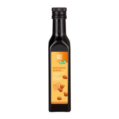 NaturKraftWerke Aprikosenkernöl nativ, CH Bio Flasche 250 ml/Glas Einweg