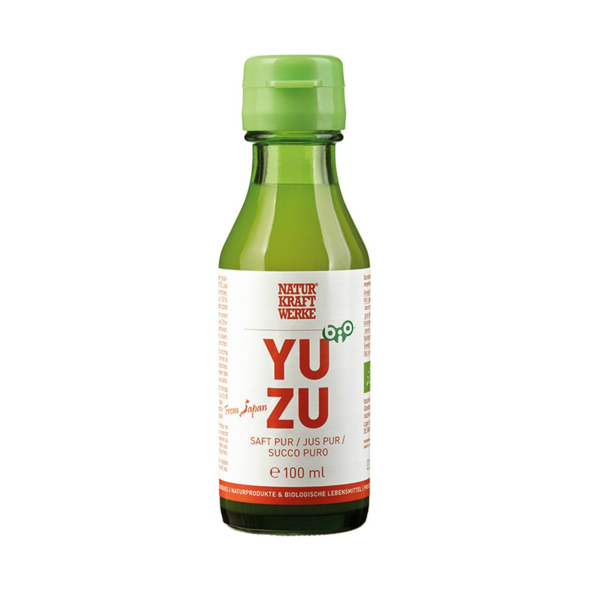 NaturKraftWerke Yuzu Saft pur, EU Bio Flasche 100 ml/Glas Einweg