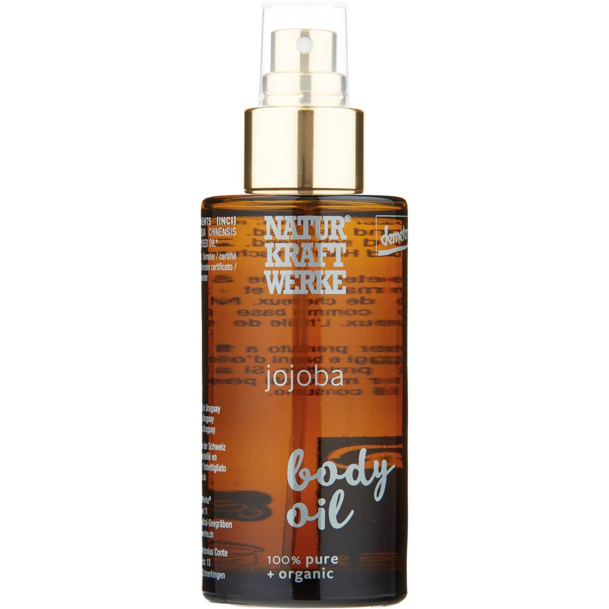 NaturKraftWerke Body Oil Jojoba, Demeter Dispenser 100 ml