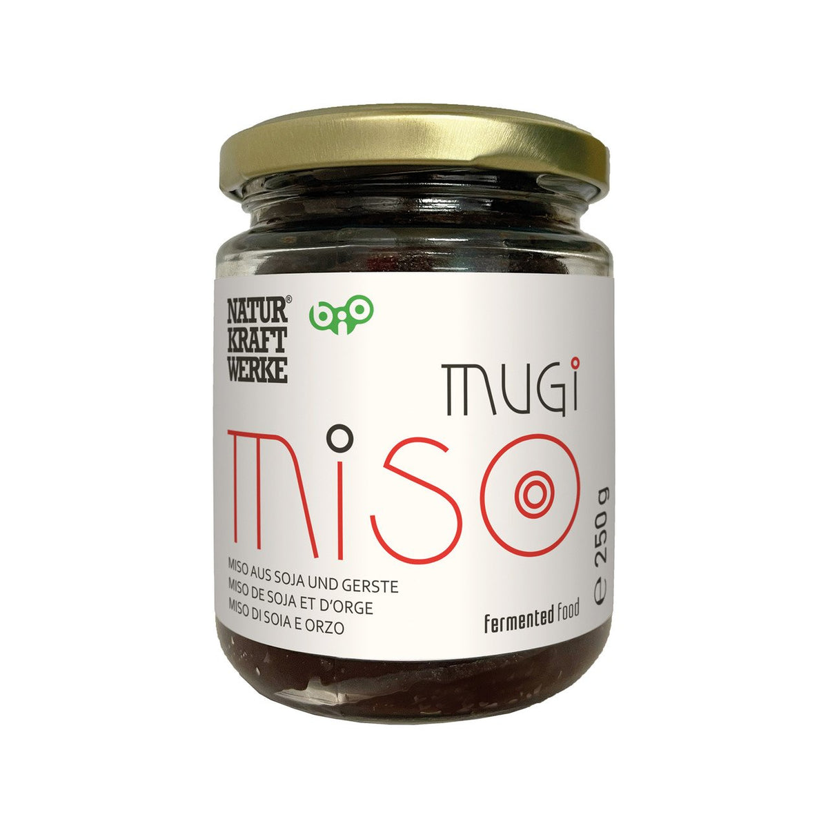NaturKraftWerke Mugi Miso (Miso aus Soja und Gerste), CH Bio Glas 250 g
