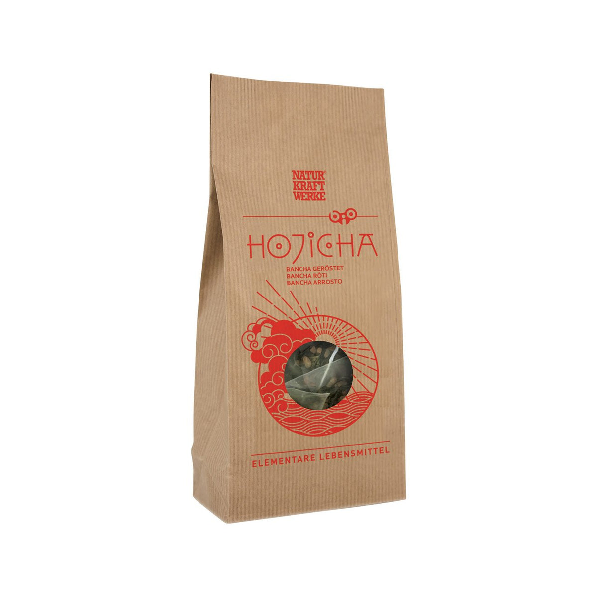 NaturKraftWerke Hojicha Bancha geröstet, Grüntee, EU Bio Beutel 20 x 2.5 g